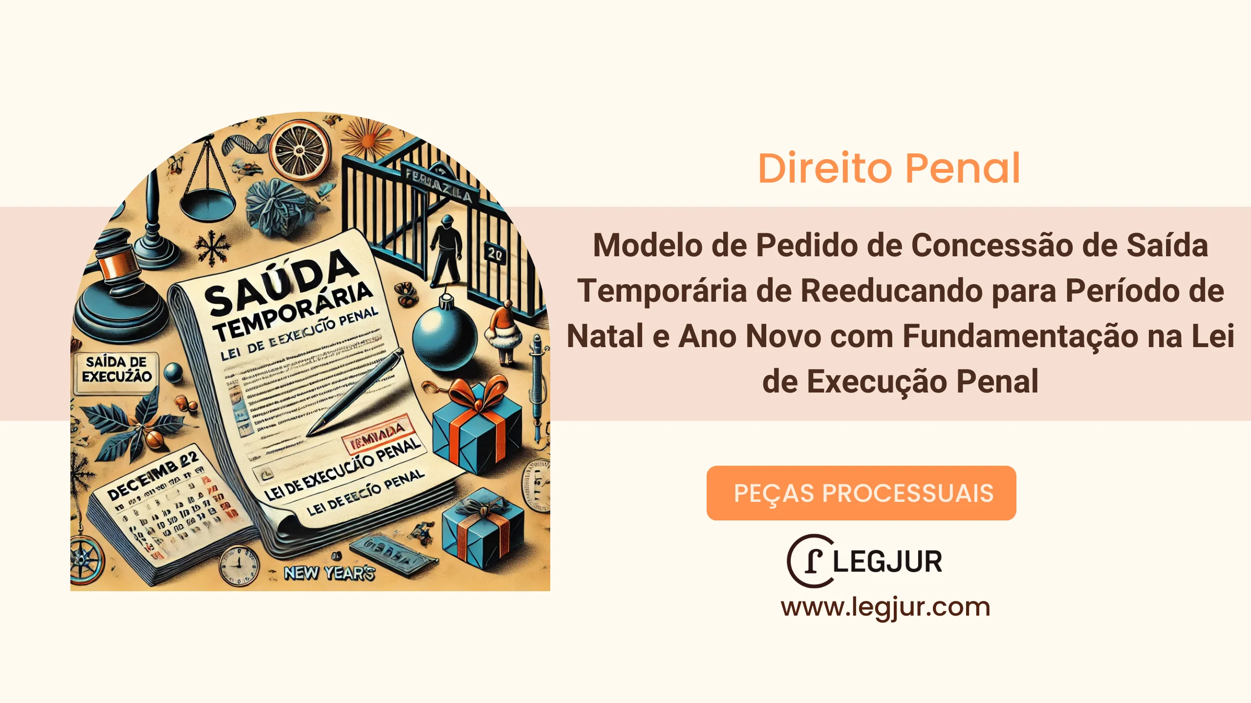 Modelo de Pedido de Concessão de Saída Temporária de Reeducando para Período de Natal e Ano Novo com Fundamentação na Lei de Execução Penal