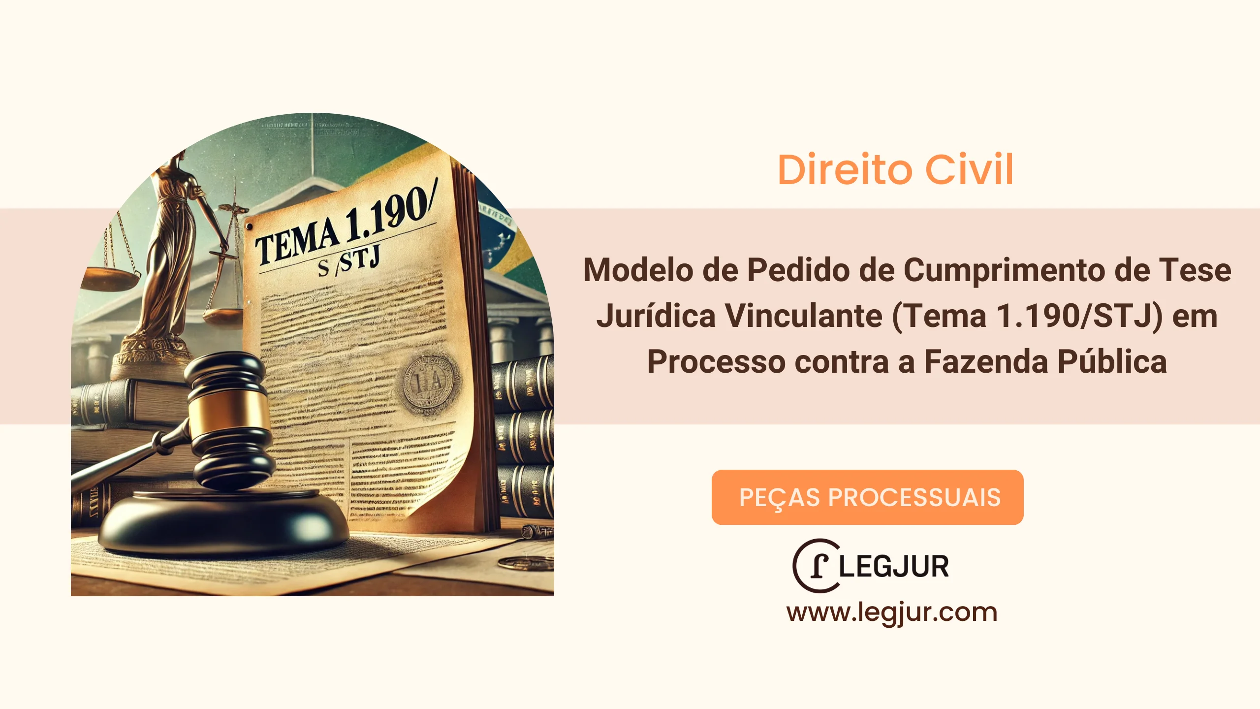 Modelo de Pedido de Cumprimento de Tese Jurídica Vinculante (Tema 1.190/STJ) em Processo contra a Fazenda Pública