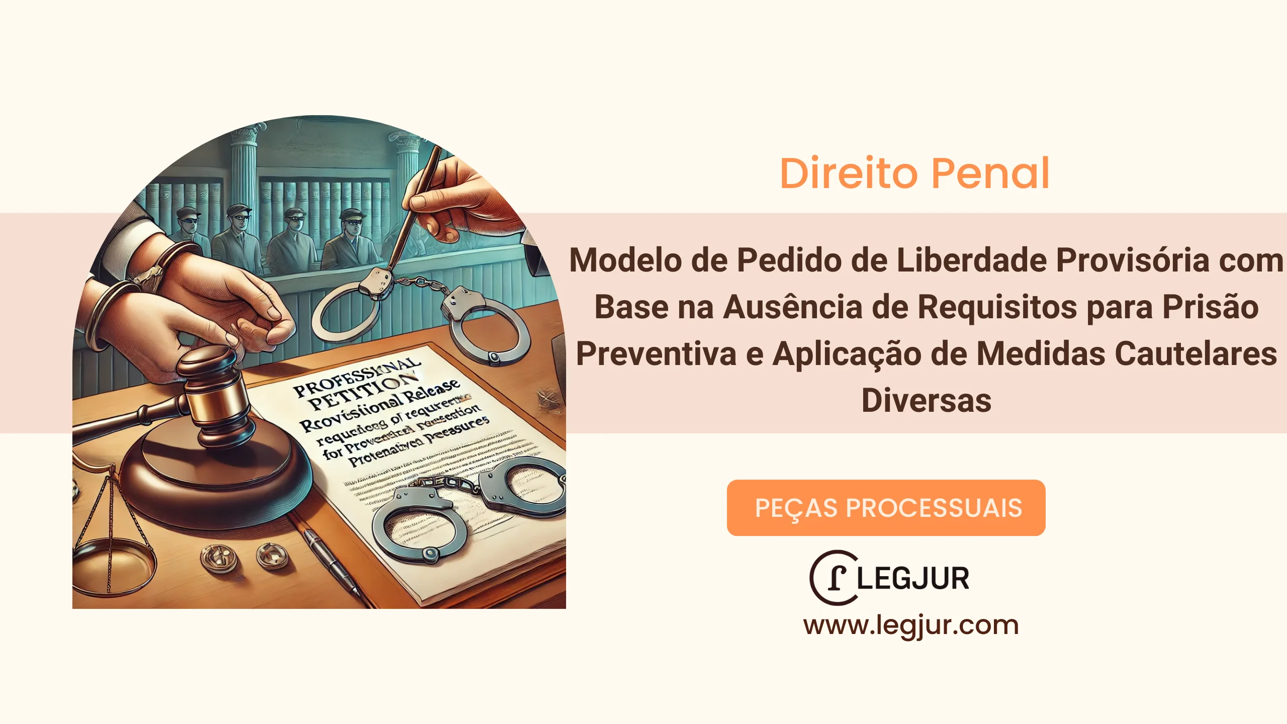 Modelo de Pedido de Liberdade Provisória com Base na Ausência de Requisitos para Prisão Preventiva e Aplicação de Medidas Cautelares Diversas