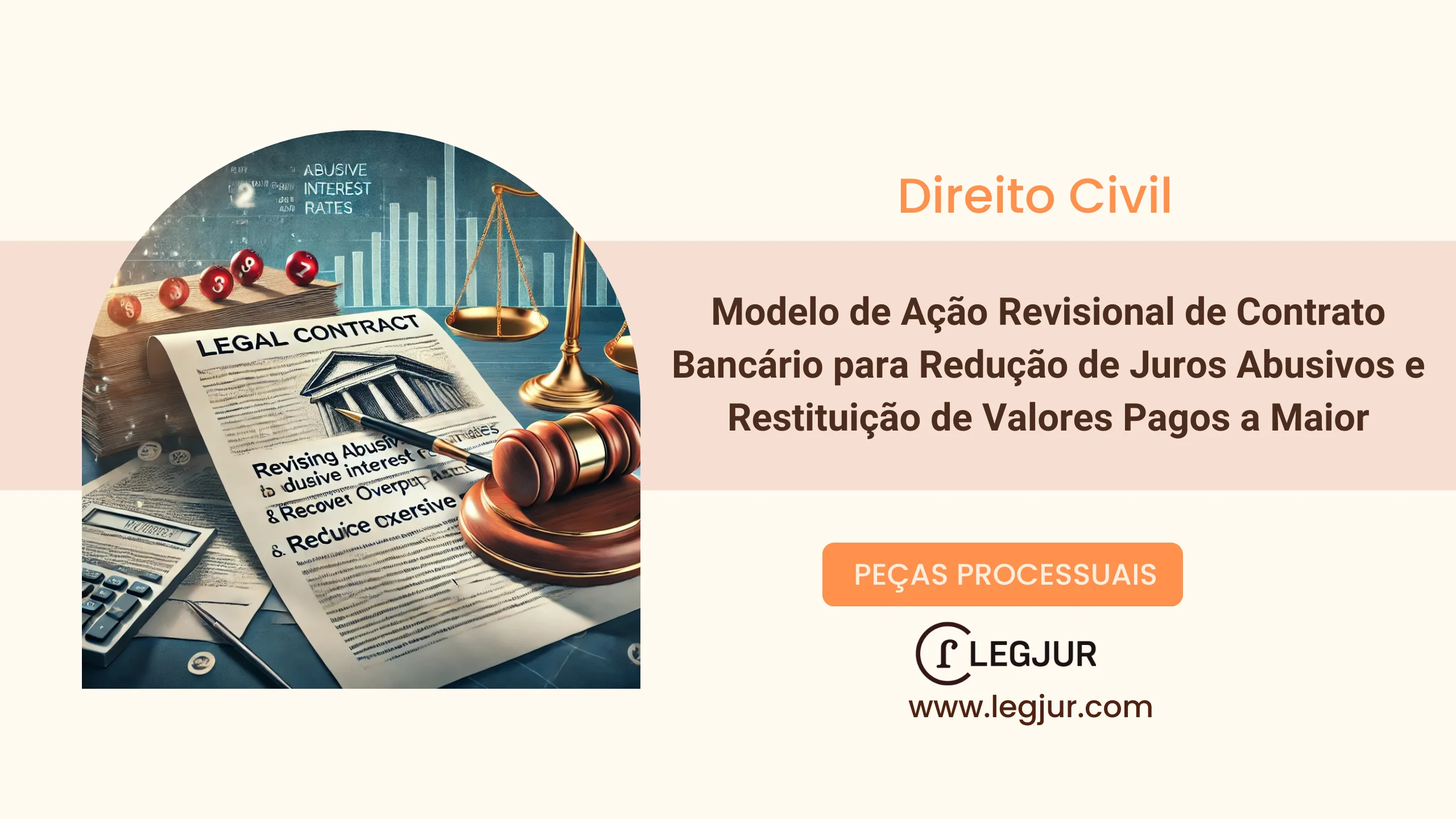 Modelo de Ação Revisional de Contrato Bancário para Redução de Juros Abusivos e Restituição de Valores Pagos a Maior