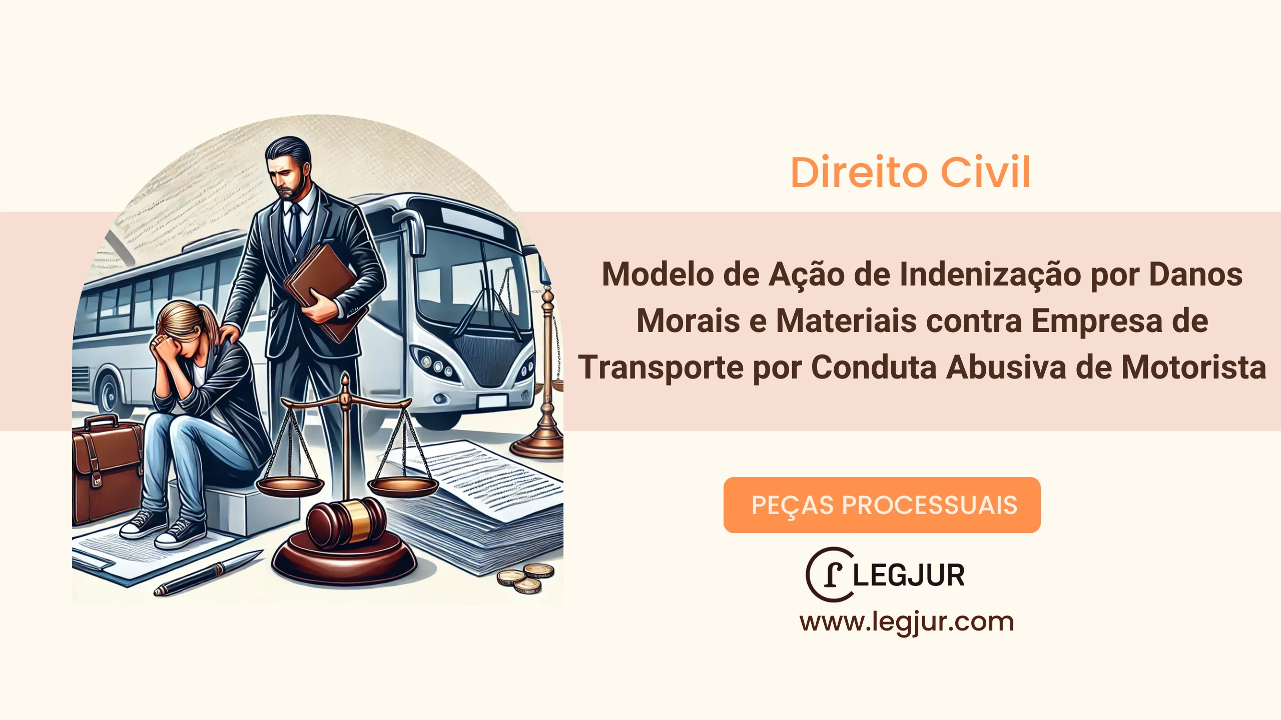 Modelo de Ação de Indenização por Danos Morais e Materiais contra Empresa de Transporte por Conduta Abusiva de Motorista