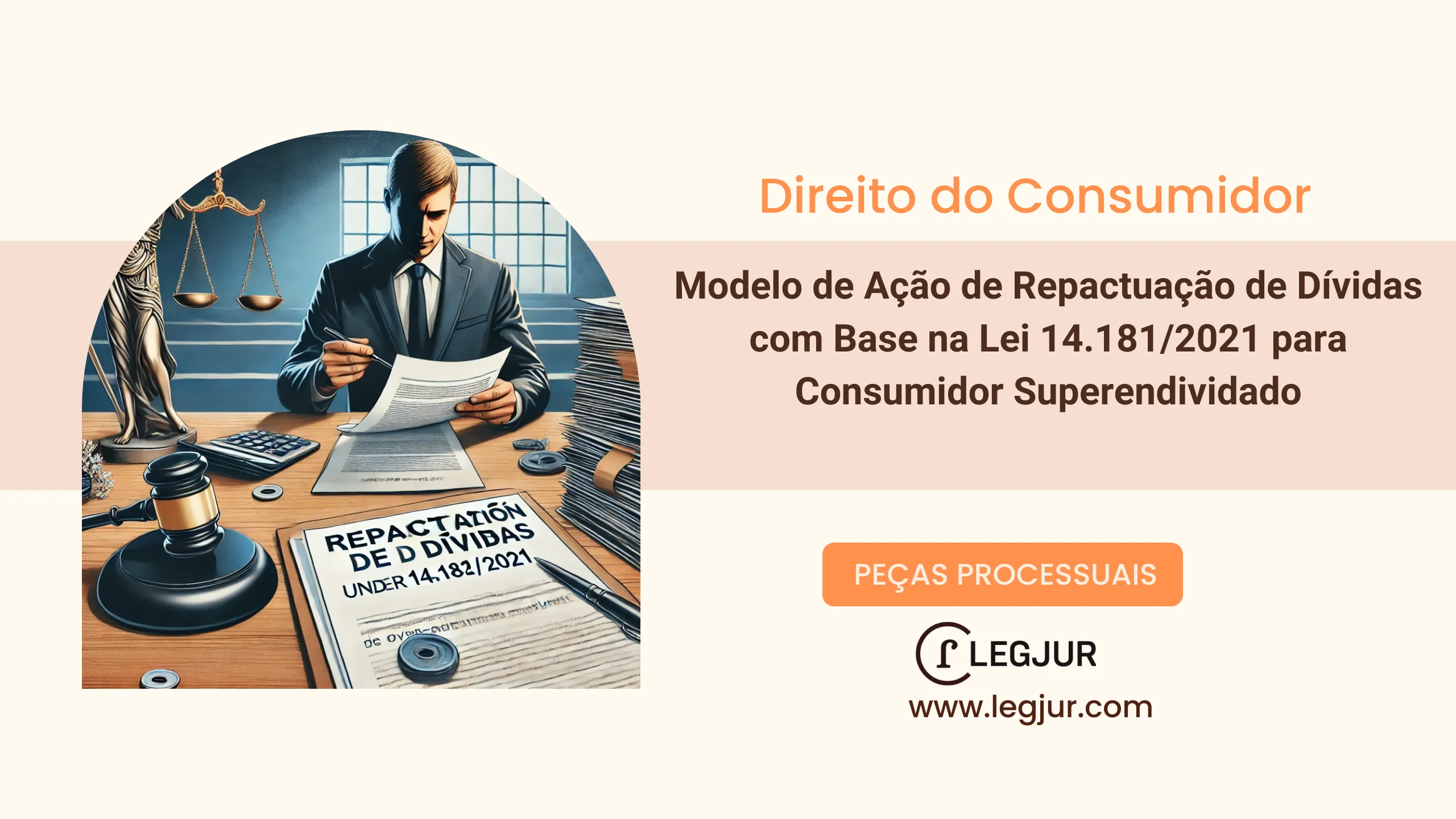 Modelo de Ação de Repactuação de Dívidas com Base na Lei 14.181/2021 para Consumidor Superendividado