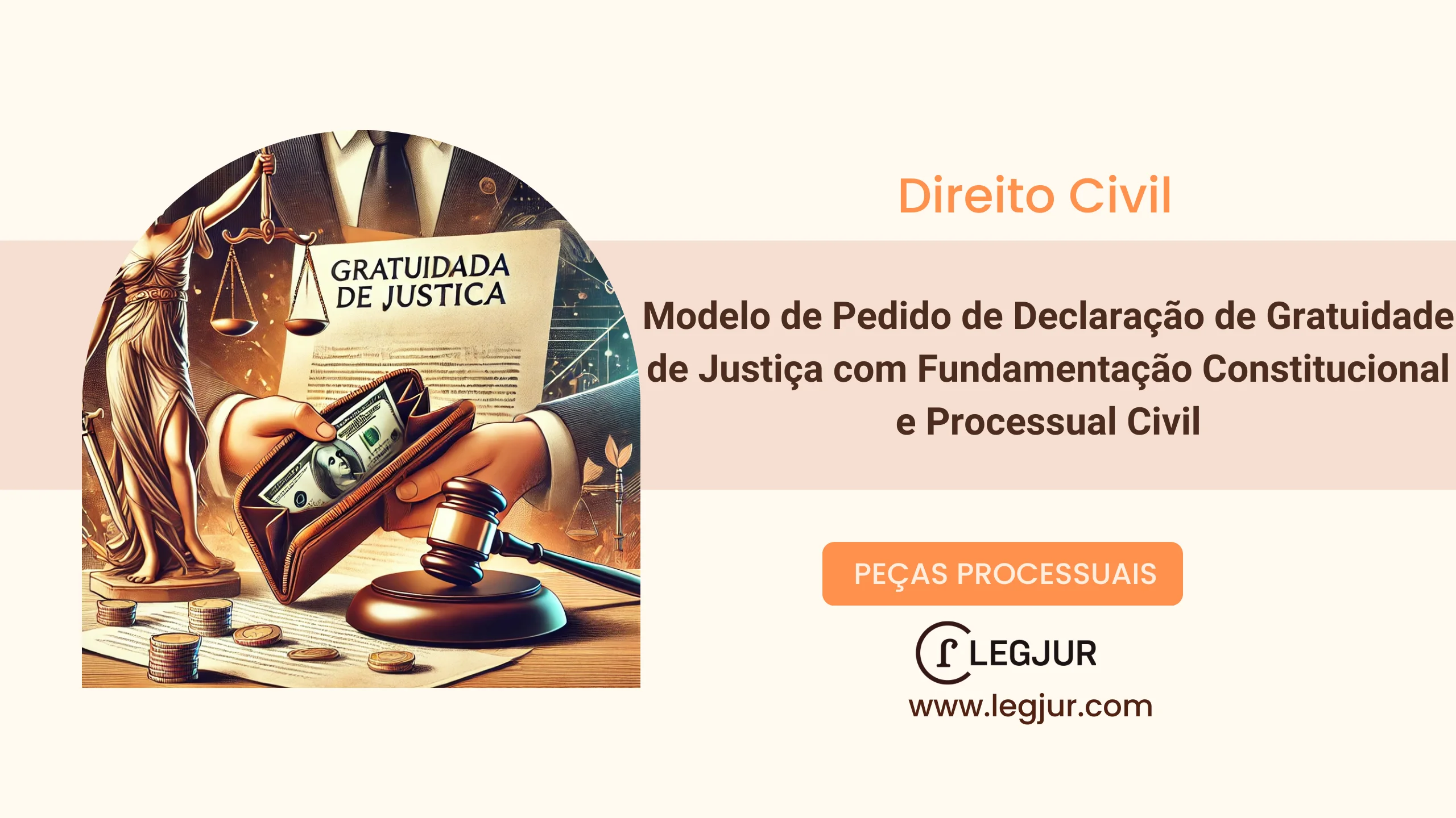 Modelo de Pedido de Declaração de Gratuidade de Justiça com Fundamentação Constitucional e Processual Civil