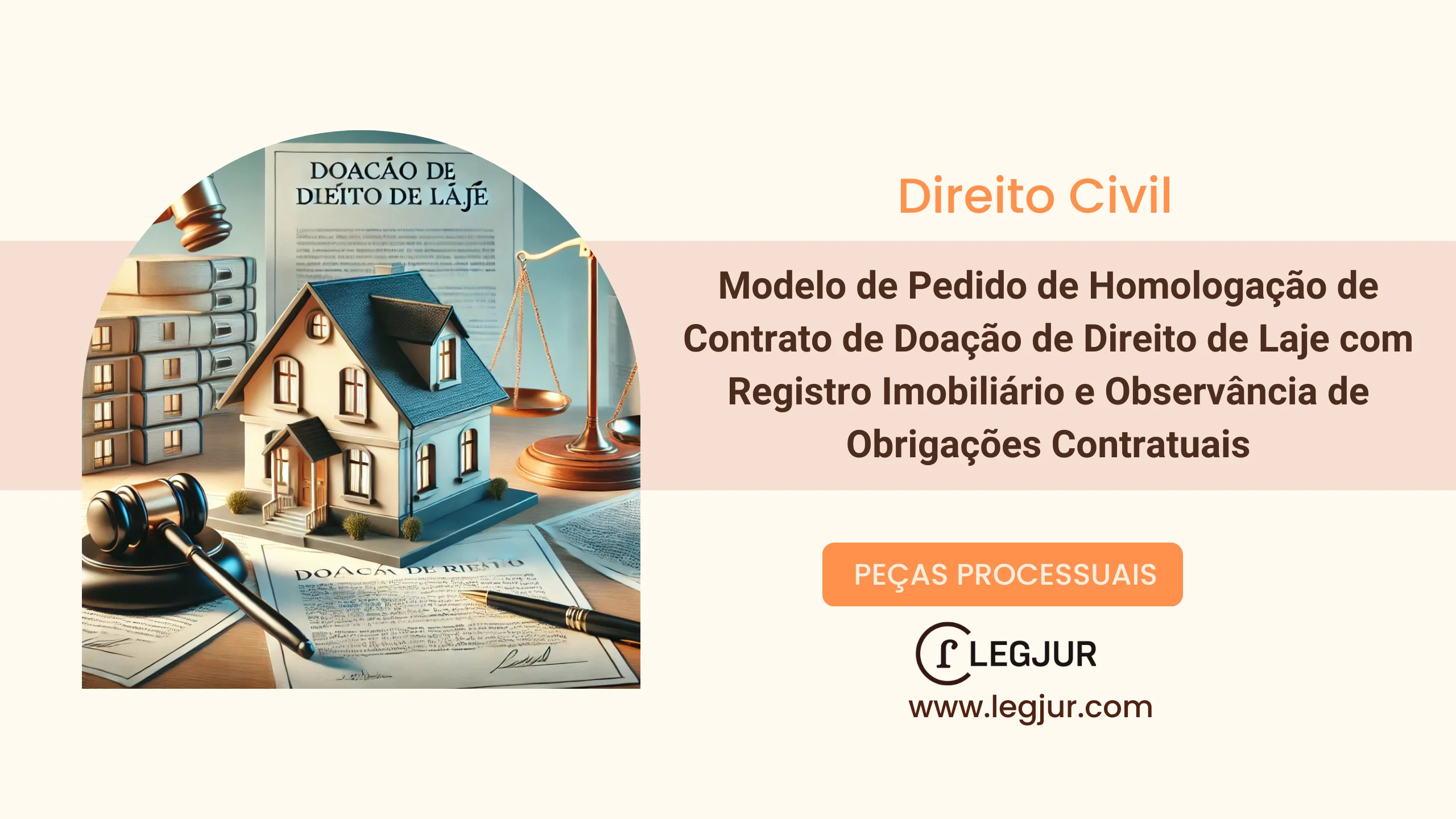 Modelo de Pedido de Homologação de Contrato de Doação de Direito de Laje com Registro Imobiliário e Observância de Obrigações Contratuais