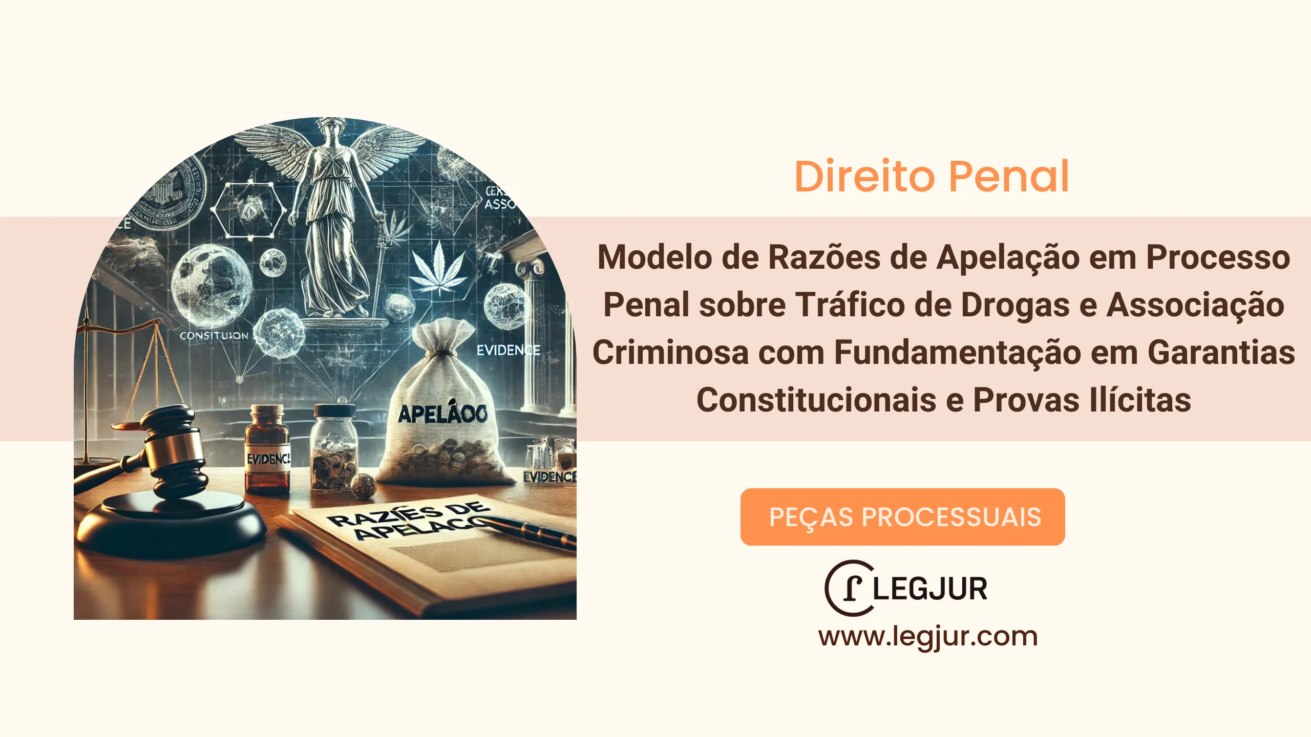 Modelo de Razões de Apelação em Processo Penal sobre Tráfico de Drogas e Associação Criminosa com Fundamentação em Garantias Constitucionais e Provas Ilícitas