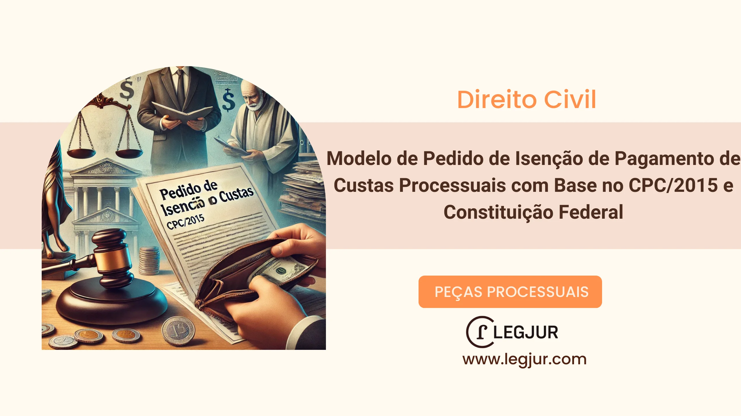 Modelo de Pedido de Isenção de Pagamento de Custas Processuais com Base no CPC/2015 e Constituição Federal