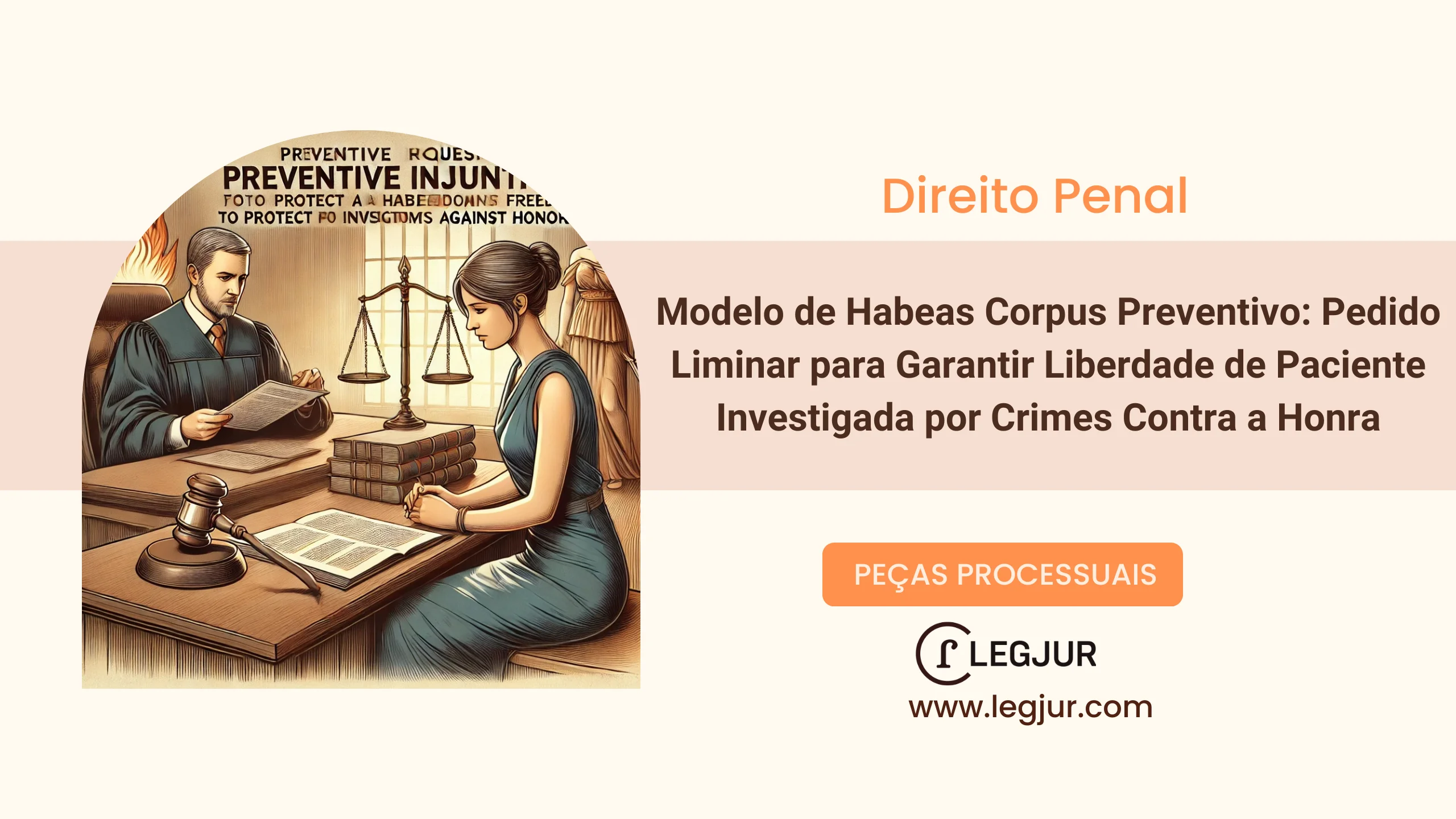 Modelo de Habeas Corpus Preventivo: Pedido Liminar para Garantir Liberdade de Paciente Investigada por Crimes Contra a Honra