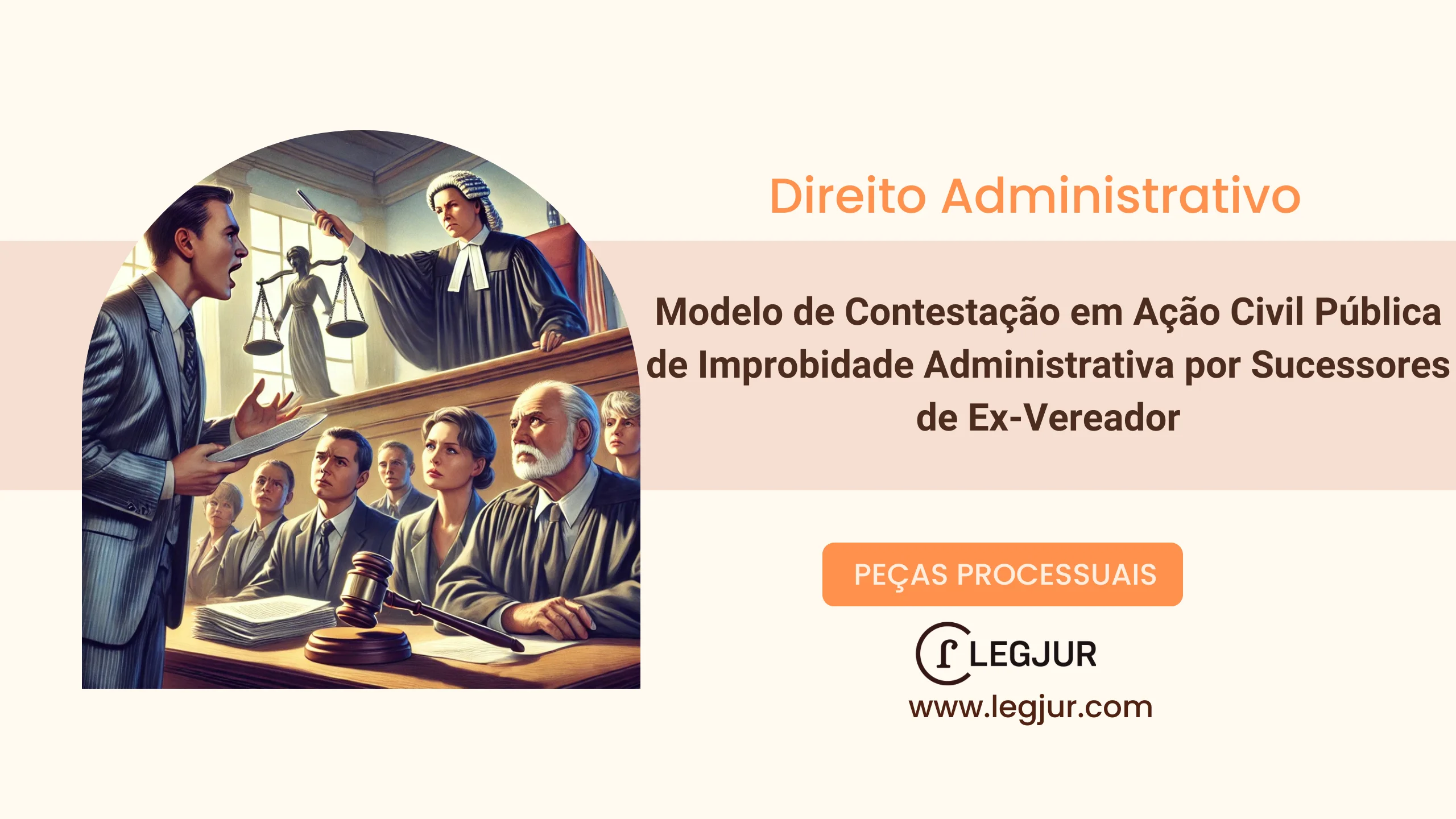 Modelo de Contestação em Ação Civil Pública de Improbidade Administrativa por Sucessores de Ex-Vereador