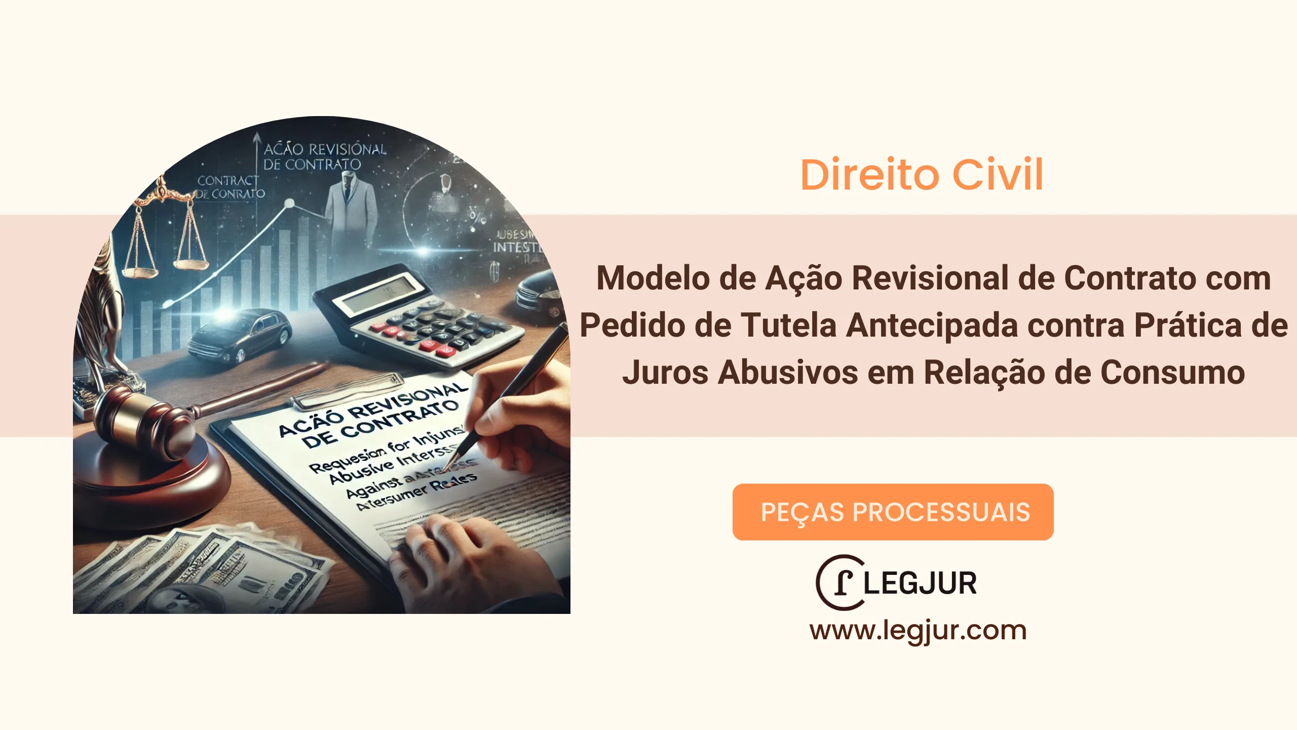 Modelo de Ação Revisional de Contrato com Pedido de Tutela Antecipada contra Prática de Juros Abusivos em Relação de Consumo