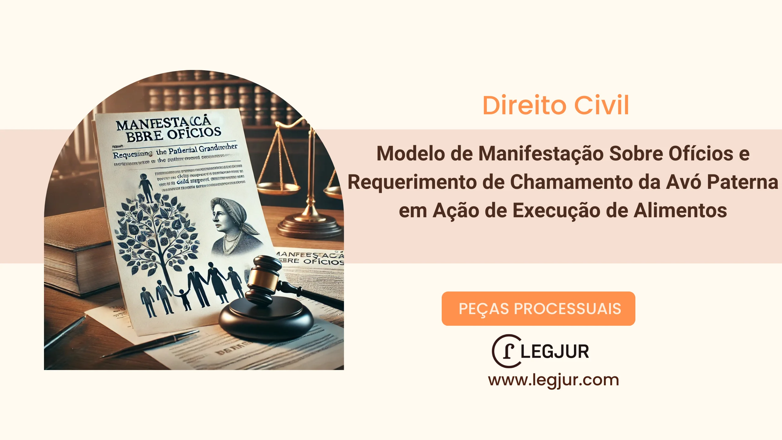 Modelo de Manifestação Sobre Ofícios e Requerimento de Chamamento da Avó Paterna em Ação de Execução de Alimentos