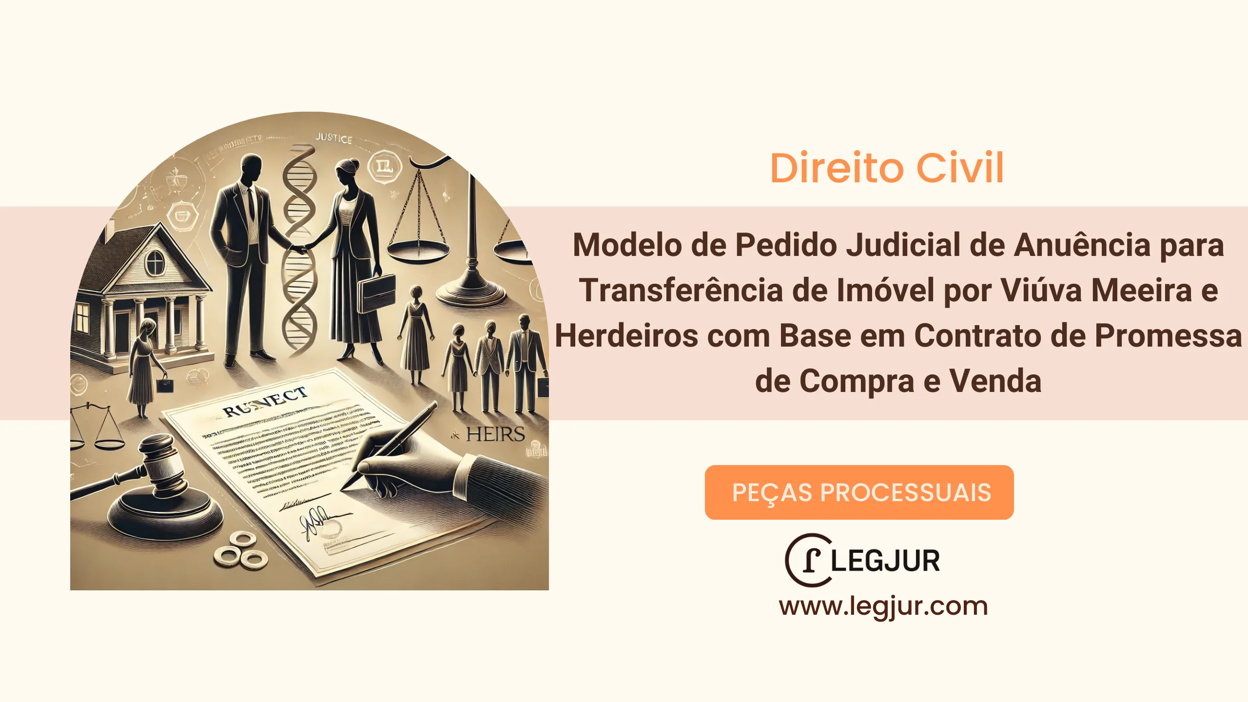 Modelo de Pedido Judicial de Anuência para Transferência de Imóvel por Viúva Meeira e Herdeiros com Base em Contrato de Promessa de Compra e Venda