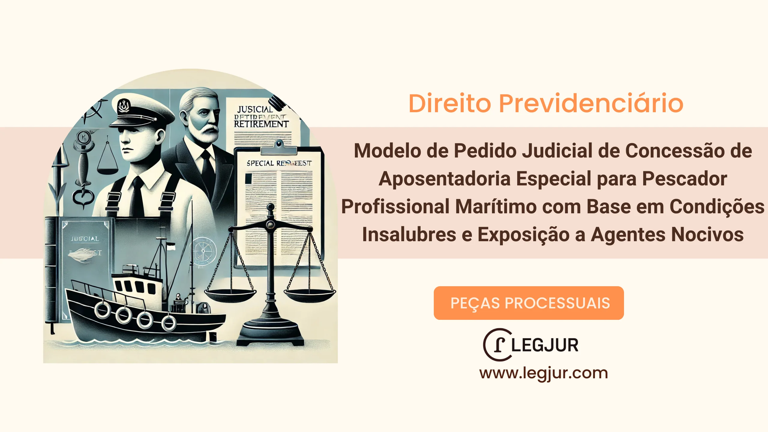 Modelo de Pedido Judicial de Concessão de Aposentadoria Especial para Pescador Profissional Marítimo com Base em Condições Insalubres e Exposição a Agentes Nocivos