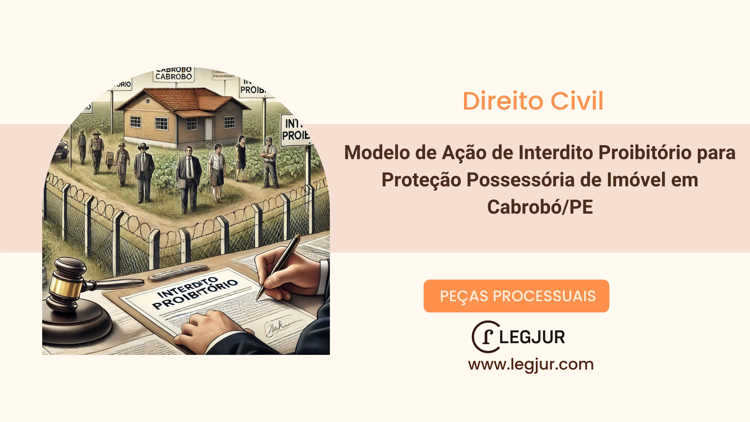 Modelo de Ação de Interdito Proibitório para Proteção Possessória de Imóvel em Cabrobó/PE