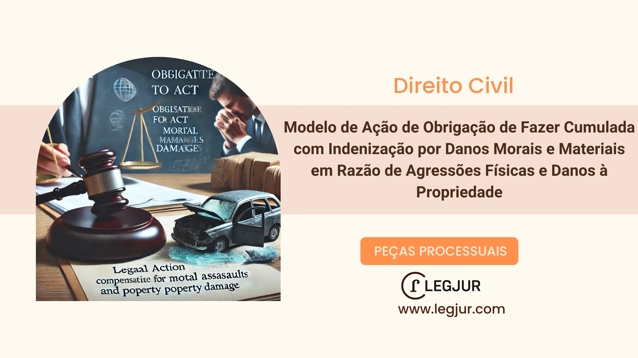 Modelo de Ação de Obrigação de Fazer Cumulada com Indenização por Danos Morais e Materiais em Razão de Agressões Físicas e Danos à Propriedade