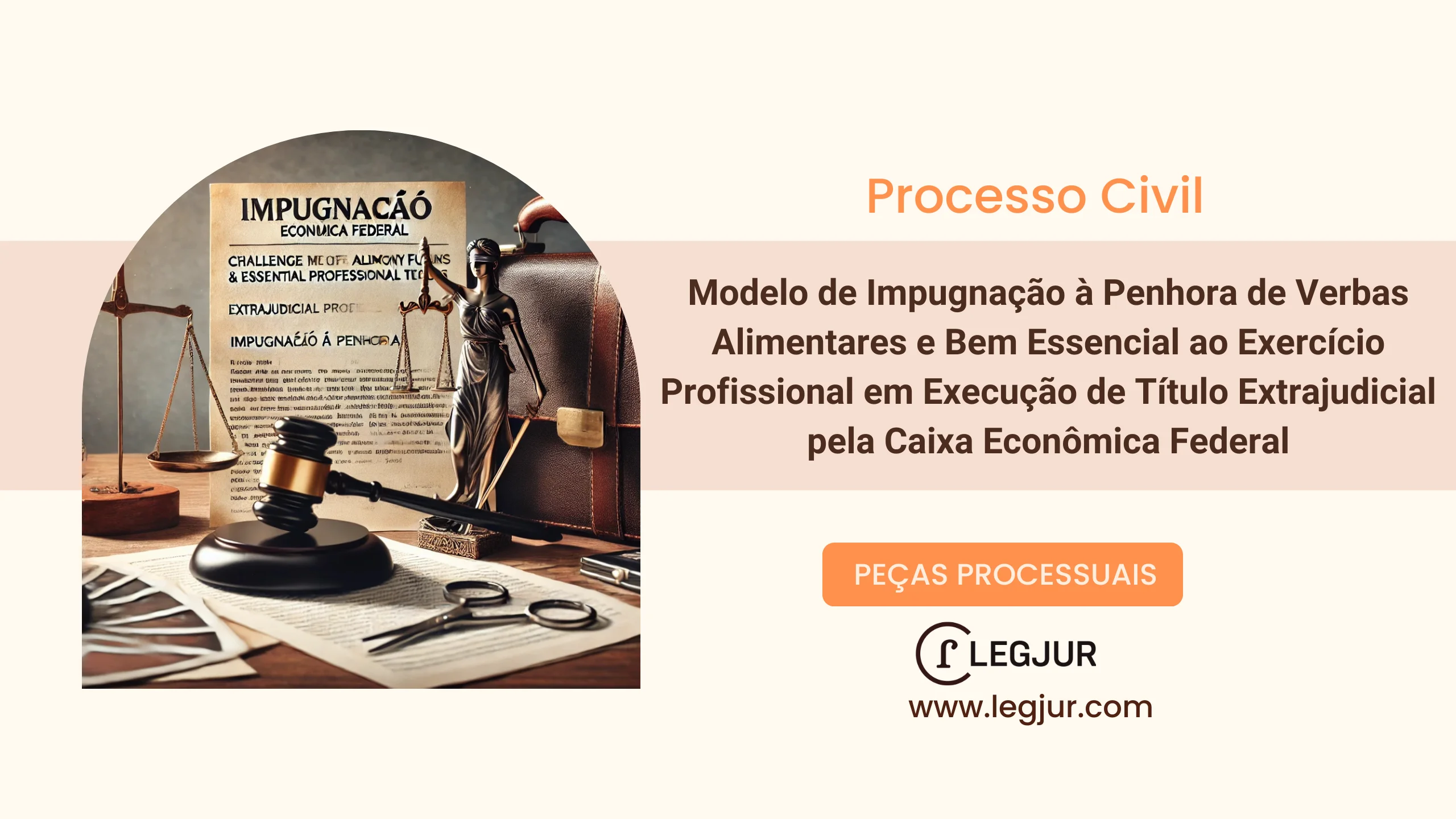 Modelo de Impugnação à Penhora de Verbas Alimentares e Bem Essencial ao Exercício Profissional em Execução de Título Extrajudicial pela Caixa Econômica Federal