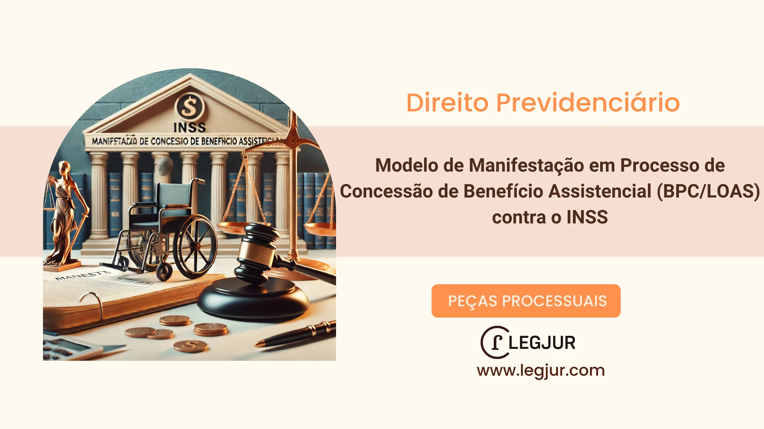 Modelo de Manifestação em Processo de Concessão de Benefício Assistencial (BPC/LOAS) contra o INSS