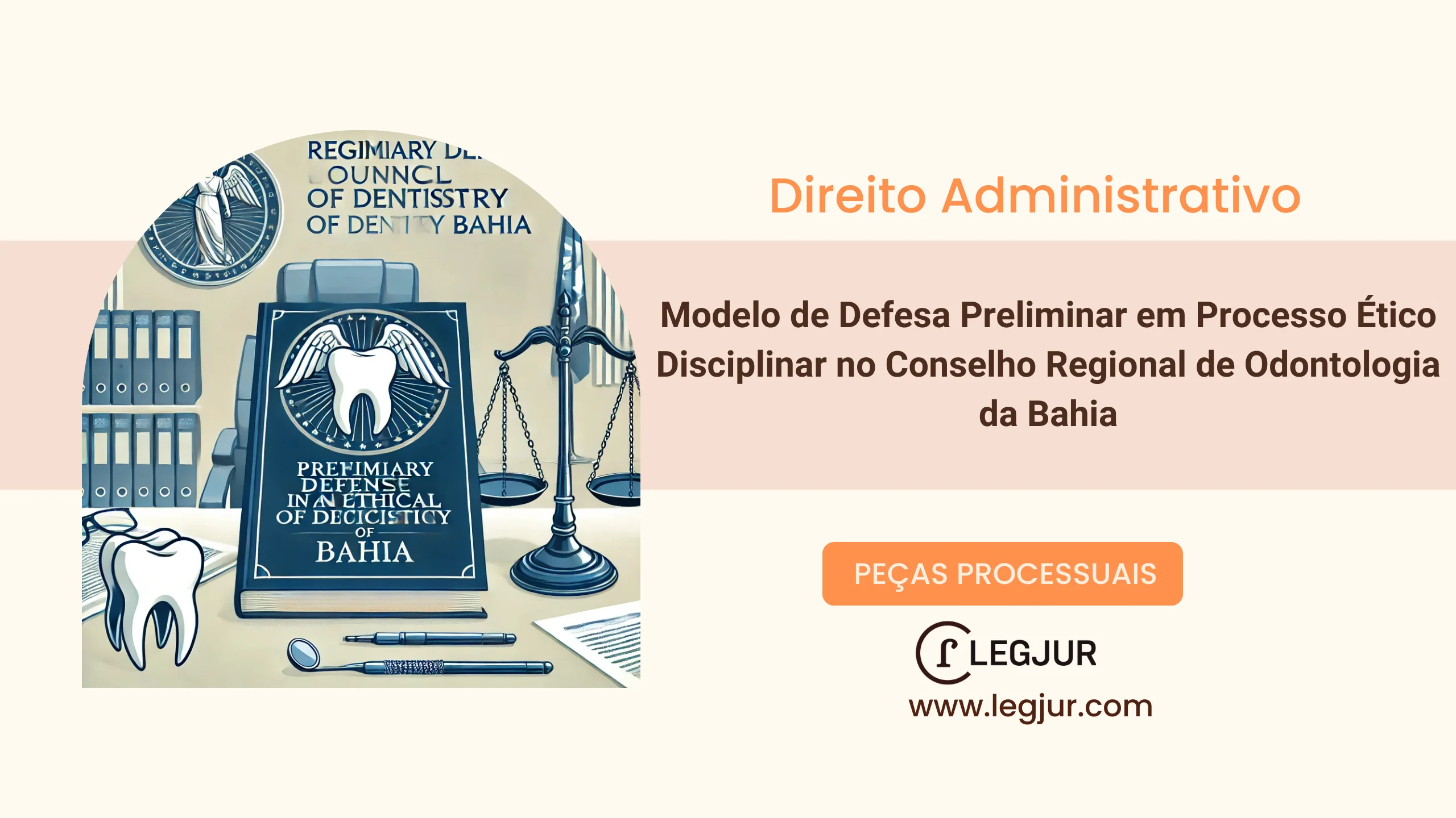 Modelo de Defesa Preliminar em Processo Ético Disciplinar no Conselho Regional de Odontologia da Bahia