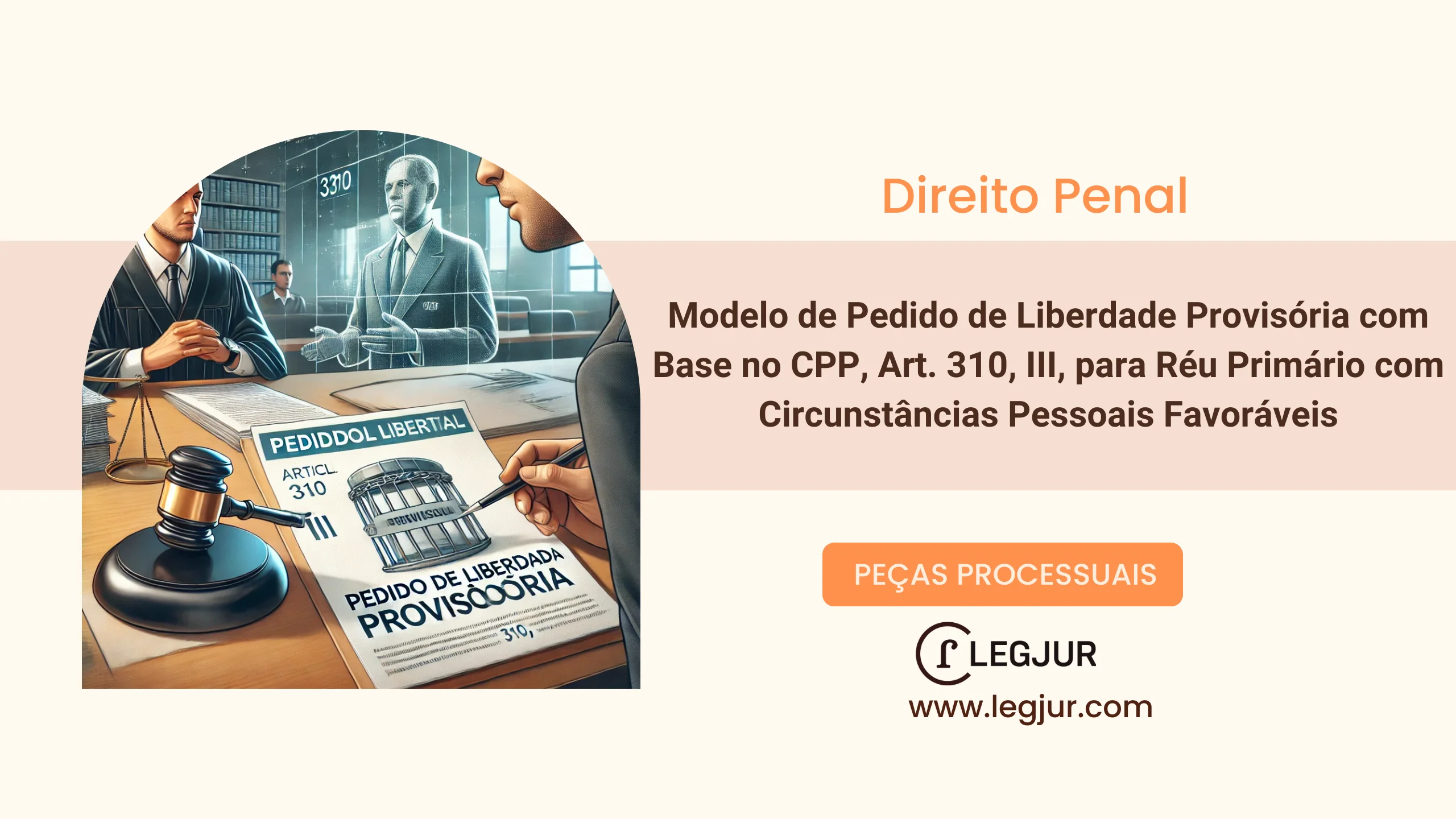 Modelo de Pedido de Liberdade Provisória com Base no CPP, Art. 310, III, para Réu Primário com Circunstâncias Pessoais Favoráveis