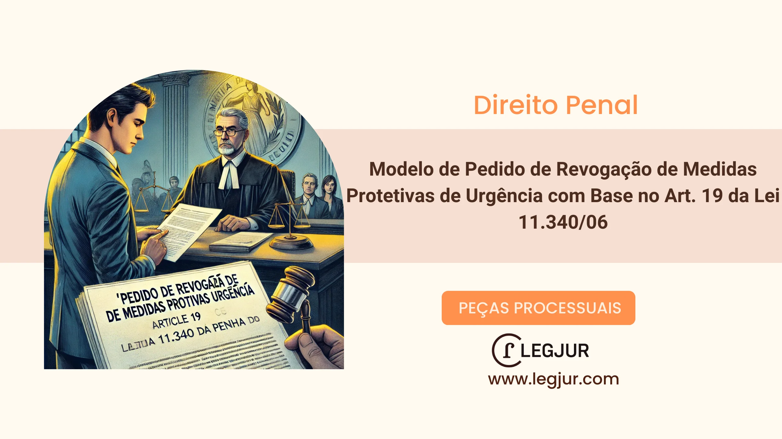 Modelo de Pedido de Revogação de Medidas Protetivas de Urgência com Base no Art. 19 da Lei 11.340/06