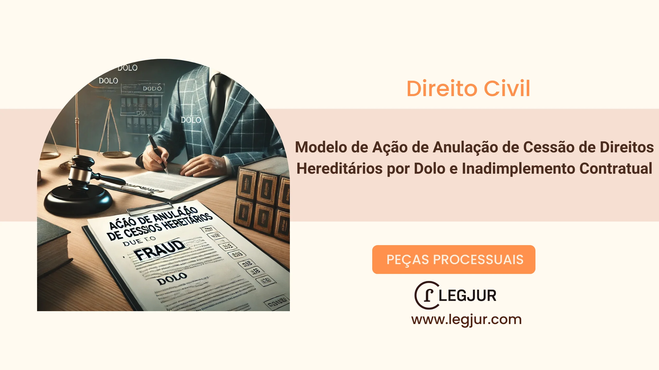 Modelo de Ação de Anulação de Cessão de Direitos Hereditários por Dolo e Inadimplemento Contratual