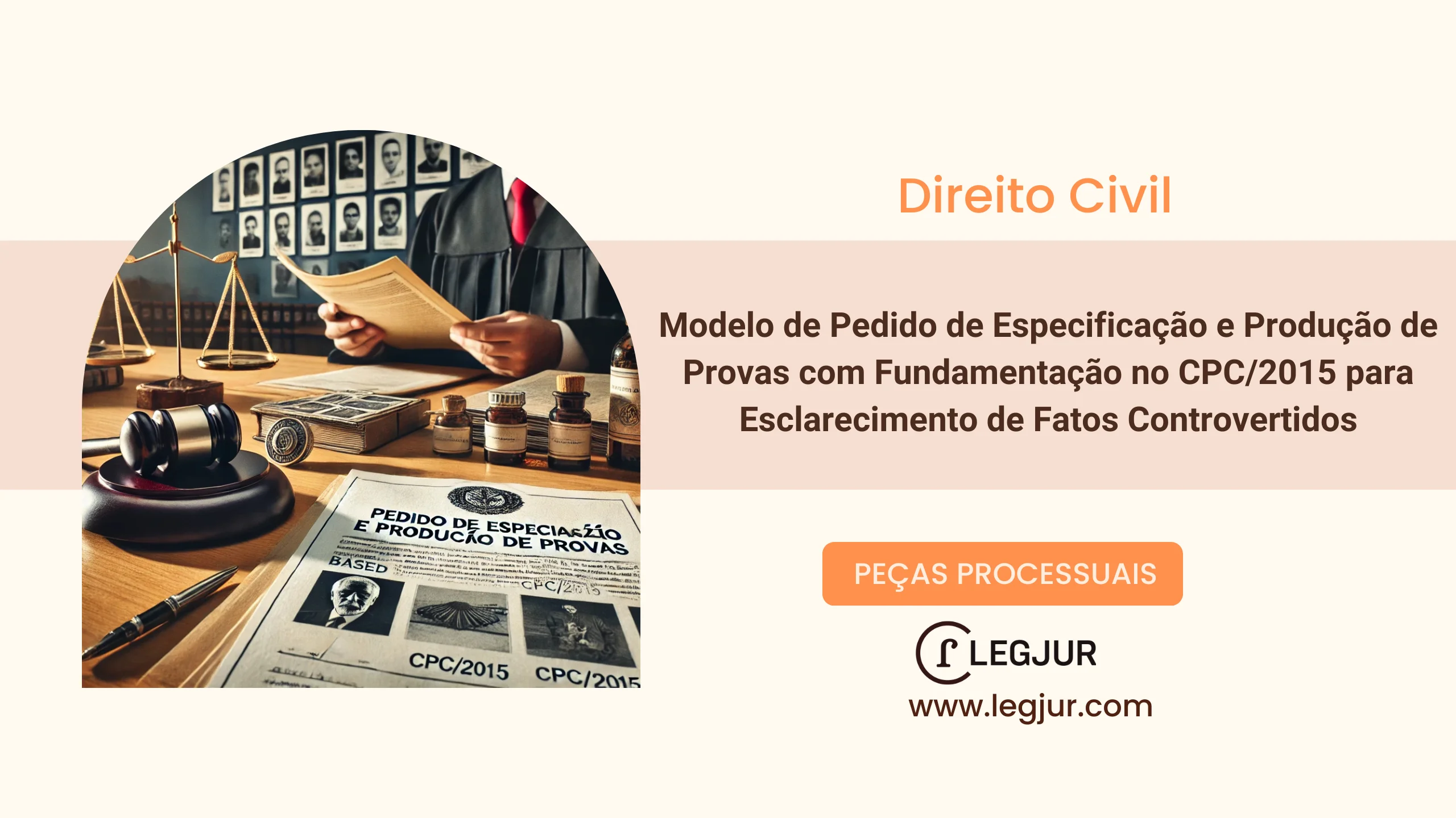 Modelo de Pedido de Especificação e Produção de Provas com Fundamentação no CPC/2015 para Esclarecimento de Fatos Controvertidos