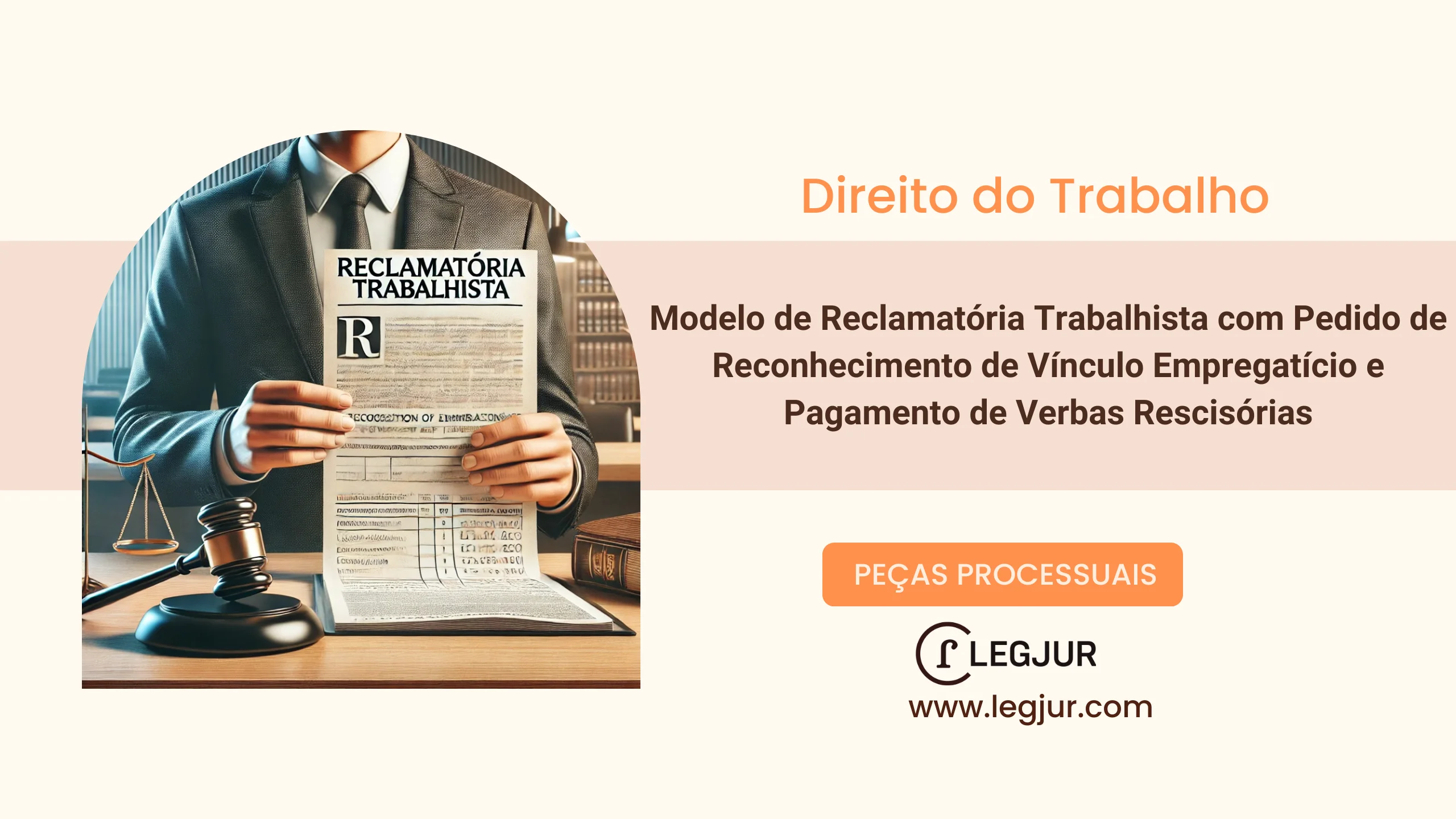 Modelo de Reclamatória Trabalhista com Pedido de Reconhecimento de Vínculo Empregatício e Pagamento de Verbas Rescisórias