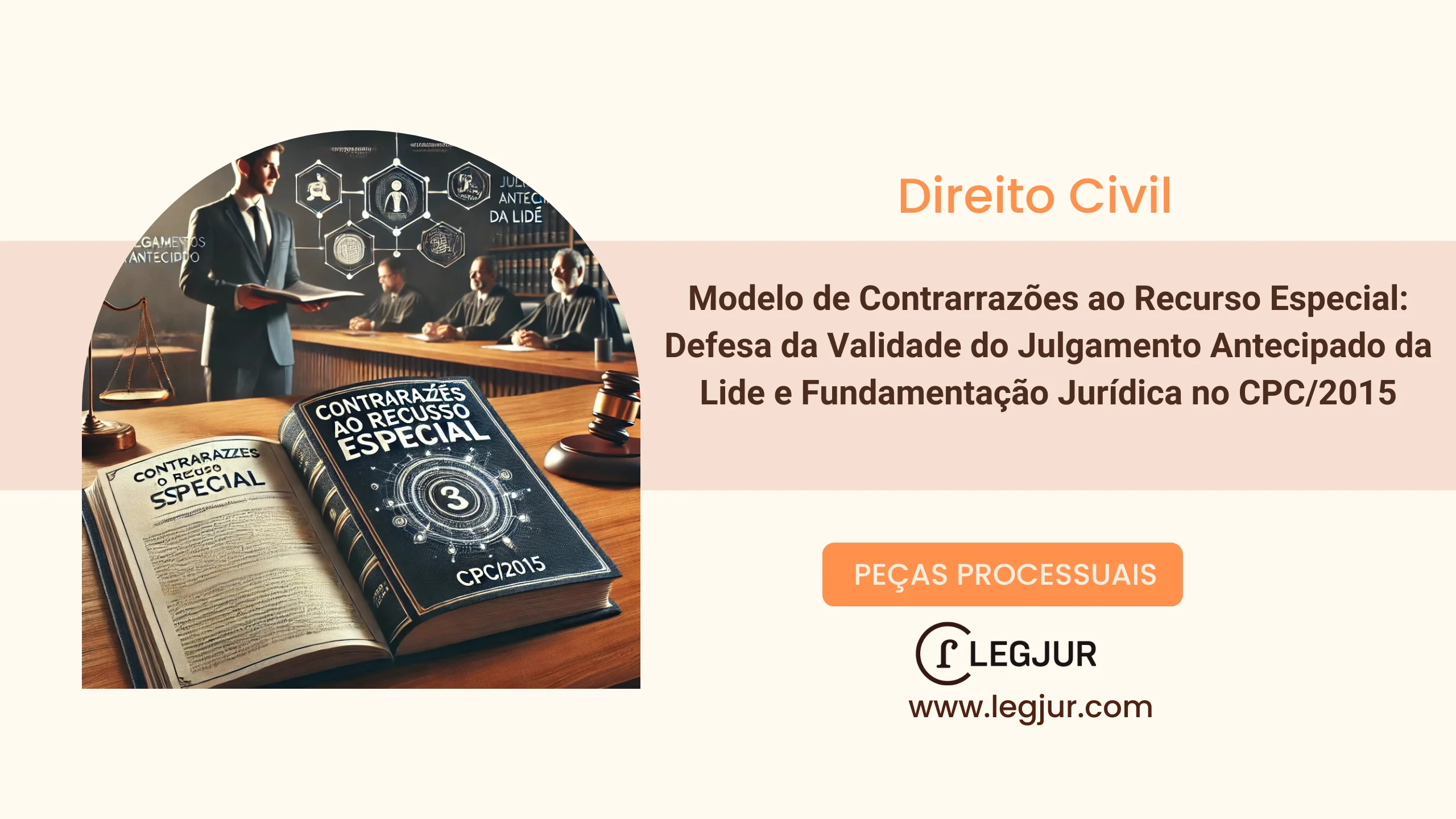 Modelo de Contrarrazões ao Recurso Especial: Defesa da Validade do Julgamento Antecipado da Lide e Fundamentação Jurídica no CPC/2015