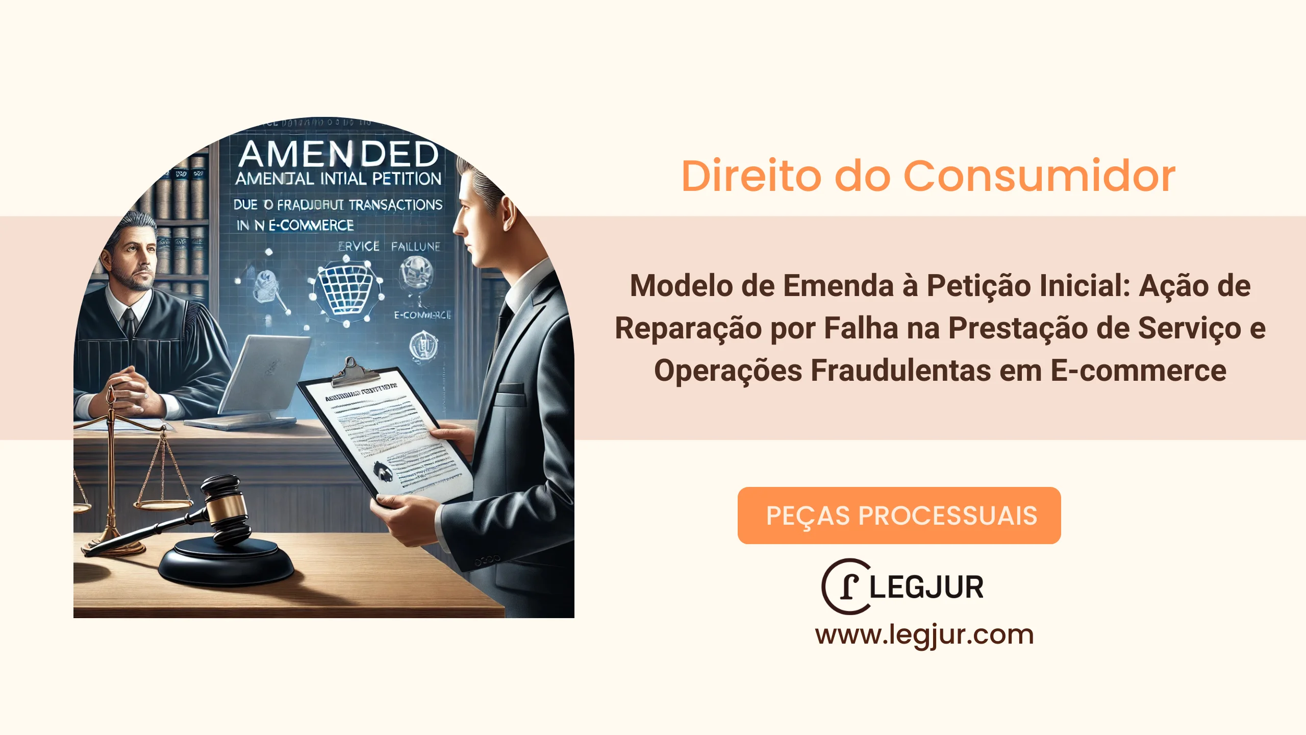 Modelo de Emenda à Petição Inicial: Ação de Reparação por Falha na Prestação de Serviço e Operações Fraudulentas em E-commerce