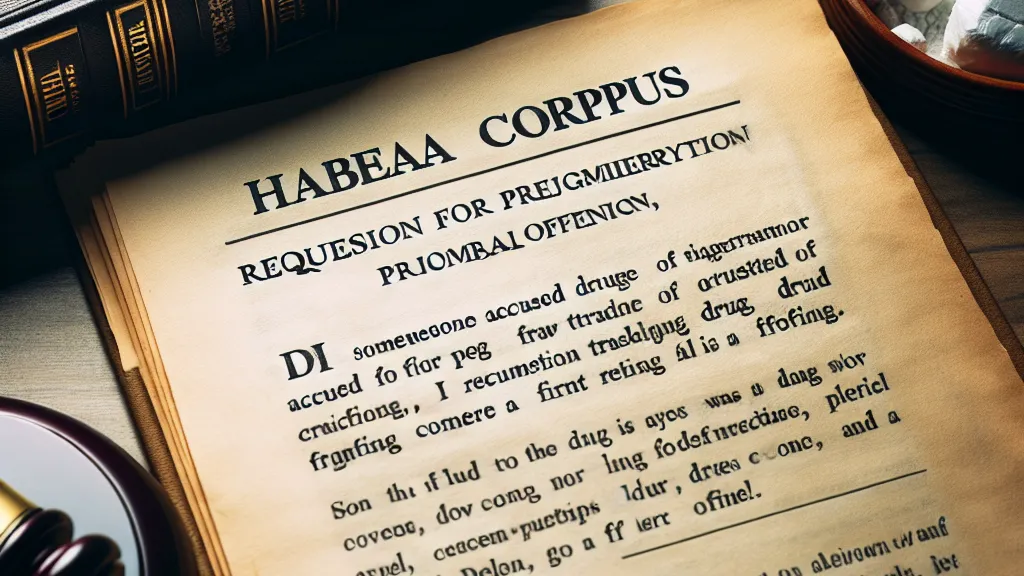 Modelo de Habeas Corpus com Pedido de Liminar em Favor de Paciente Acusado de Tráfico de Drogas, Alegando Consumo Pessoal e Primariedade