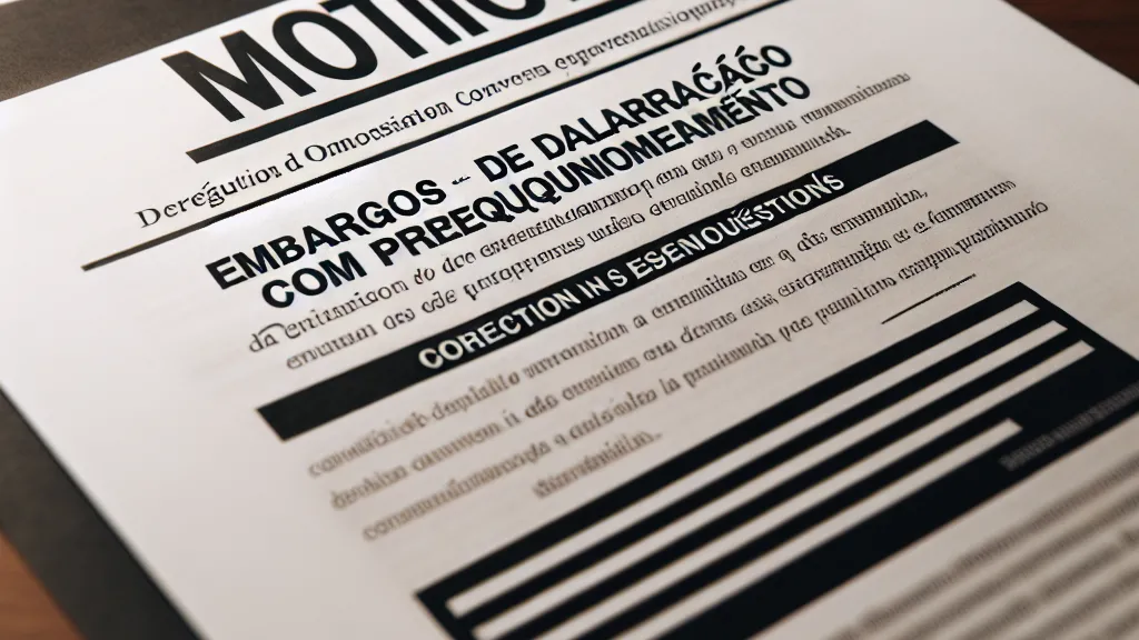 Modelo de Embargos de Declaração com Prequestionamento para Correção de Omissão sobre Provas Essenciais em Decisão Judicial