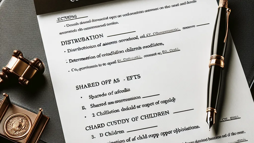 Modelo de Ação de Divórcio Consensual com Partilha de Bens, Guarda Compartilhada e Fixação de Alimentos