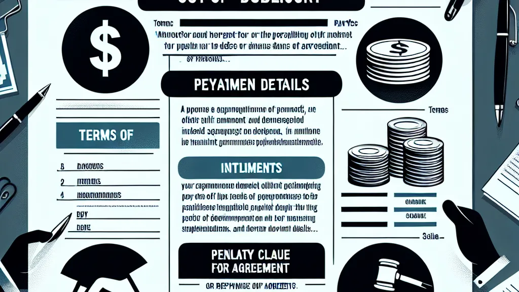 Modelo de Acordo Extrajudicial para Pagamento de Dívida com Parcelamento e Multa por Inadimplemento
