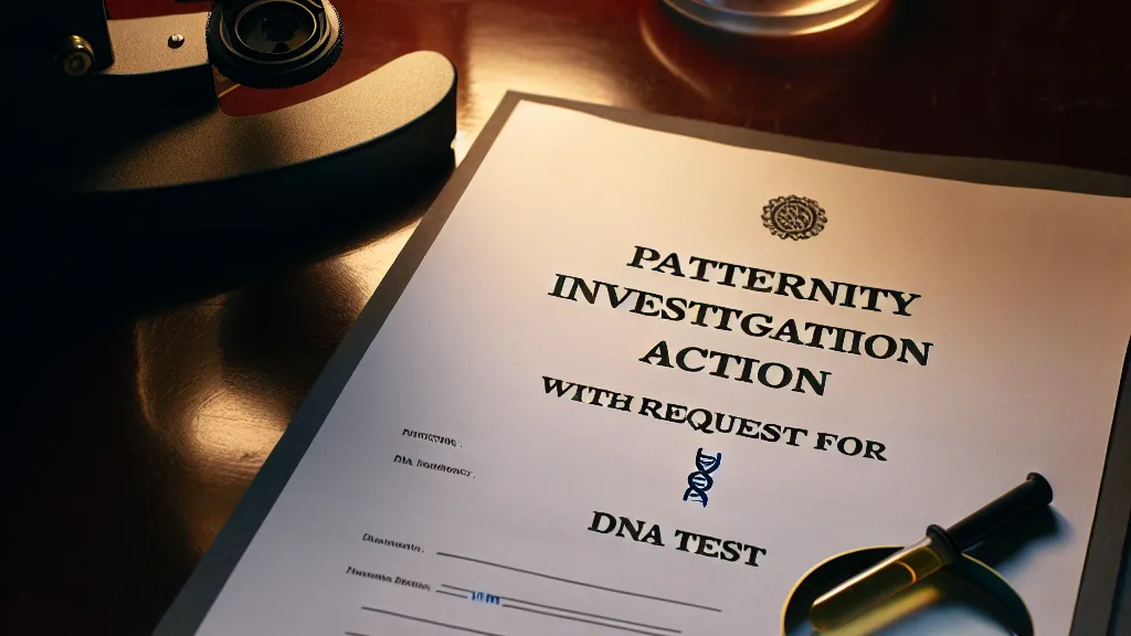 Modelo de Ação de Investigação de Paternidade Cumulada com Pedido de Realização de Exame de DNA